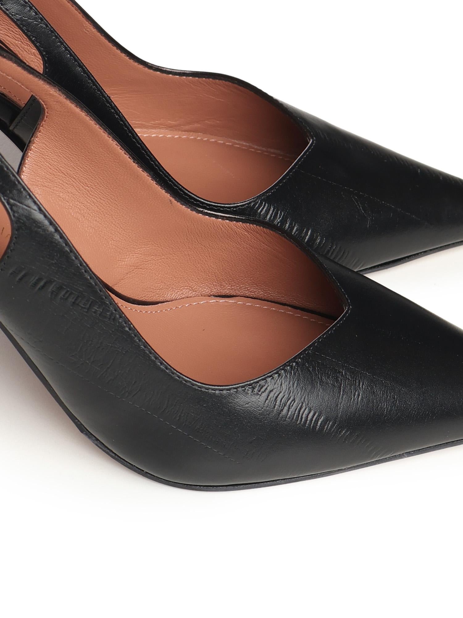 Décolleté slingback in pelle HOLLY 90 ANGUILLANERO GIULIANO GALIANO 
