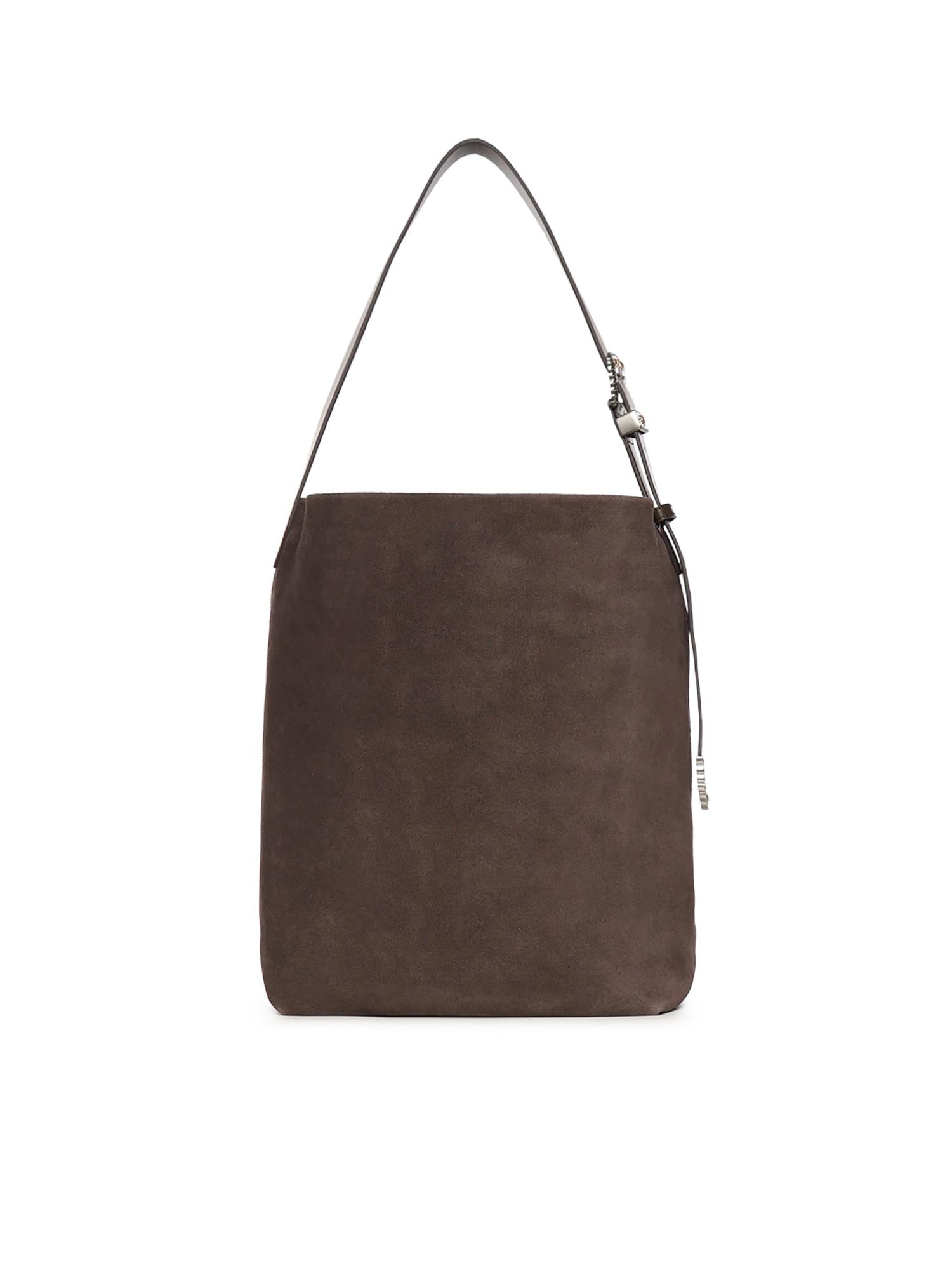 Borsa a tracolla grande Bucket Big in suede 106834 A0F6M11A PINKO 