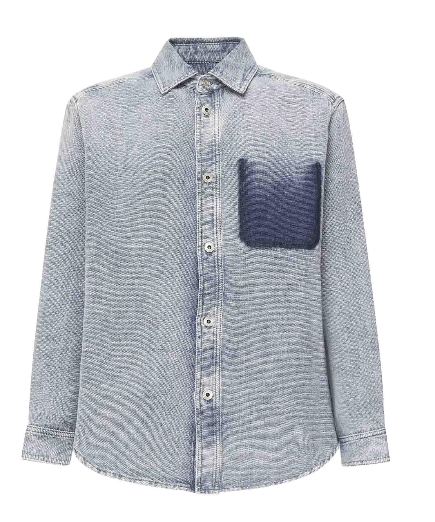 Camicia in cotone e lino H526Y1DW17 1360 LOEWE 