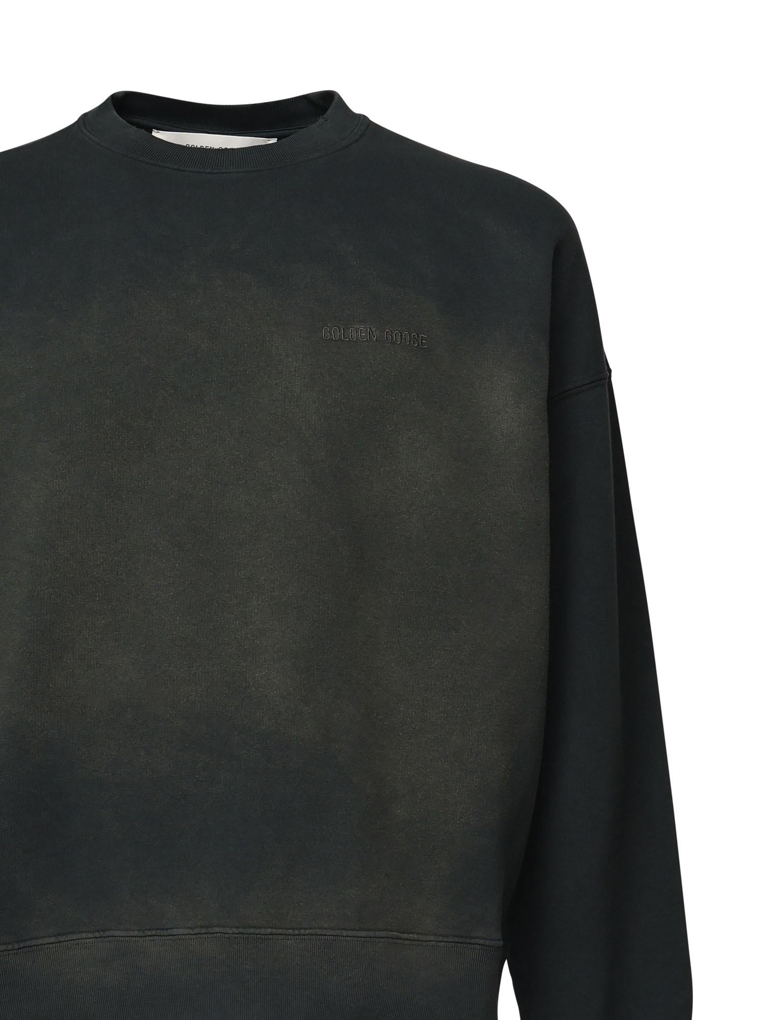 Felpa con ricamo logo GUP01938 P00214690498 GOLDEN GOOSE 