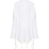 Camicia Lingerie in popeline di lyocell 831656 TRO379000 BALENCIAGA 
