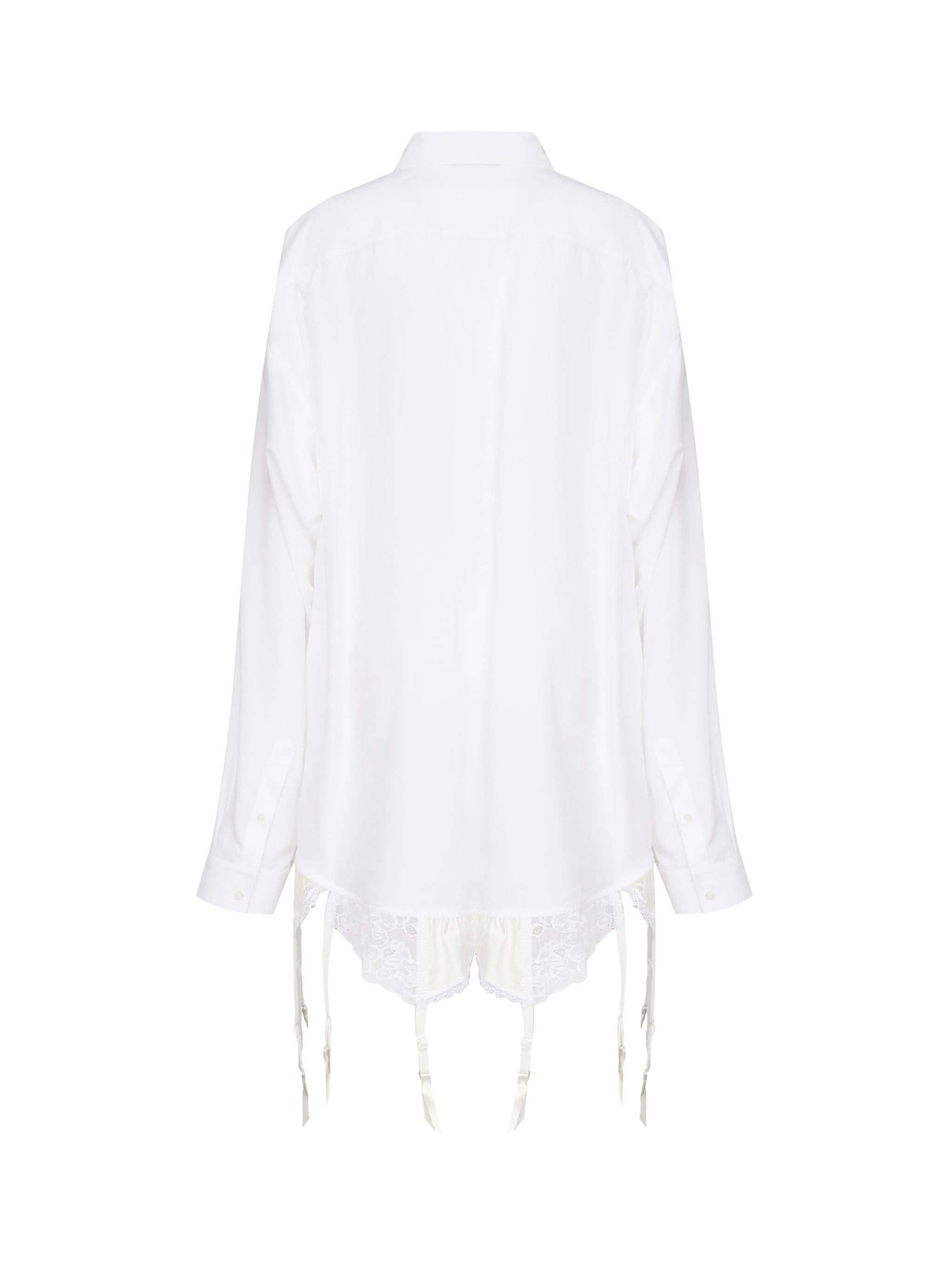 Camicia Lingerie in popeline di lyocell 831656 TRO379000 BALENCIAGA 