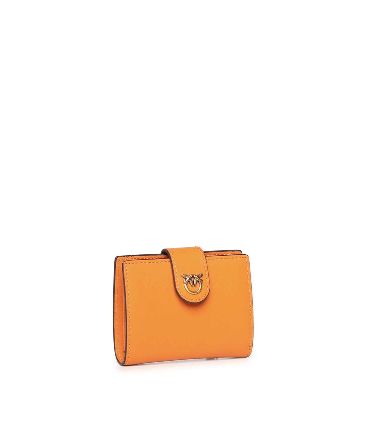 Portafoglio in pelle con logo 102840 A0F1A76Q PINKO 