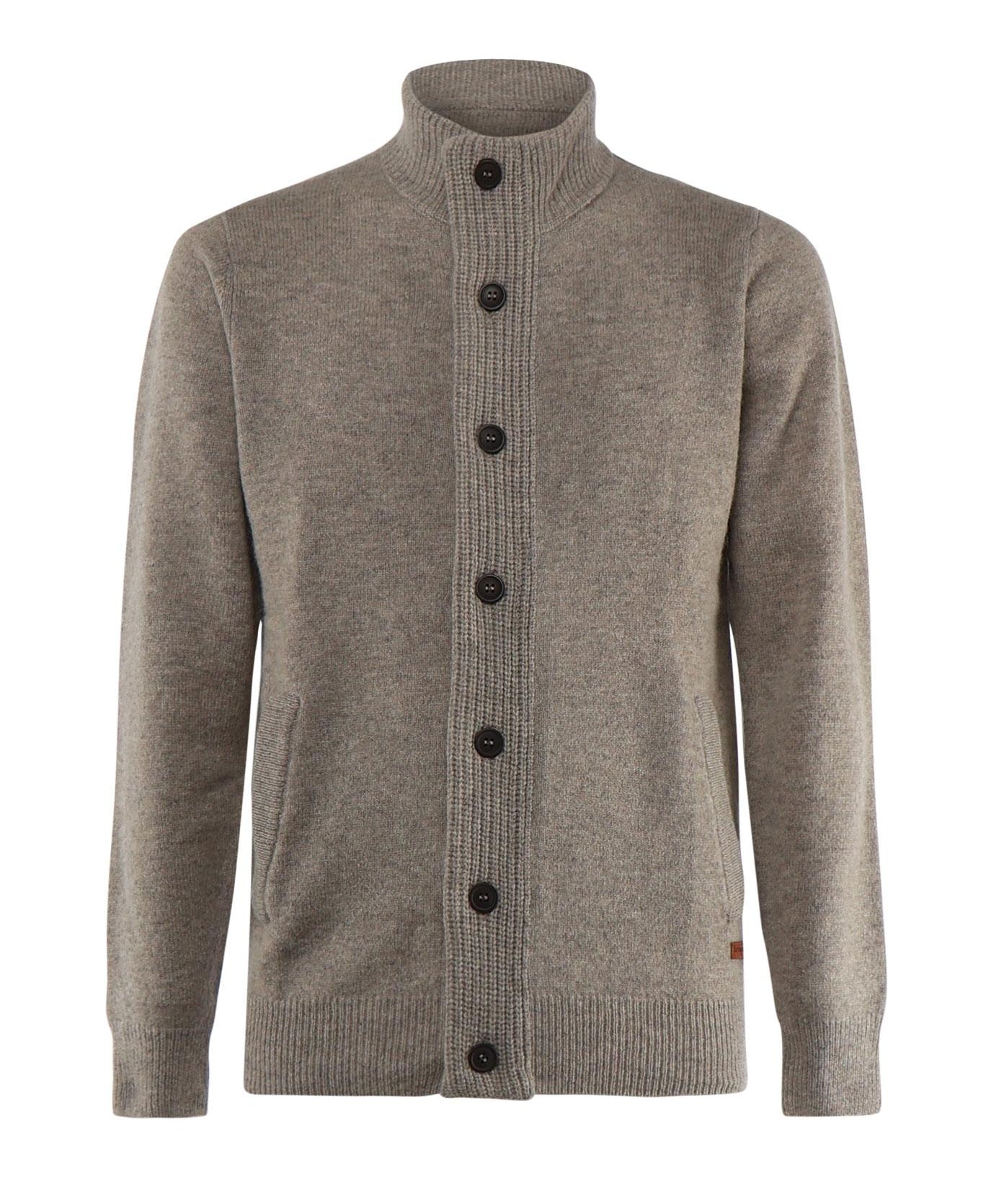 Maglione con zip Patch MKN0731 ST16 BARBOUR 