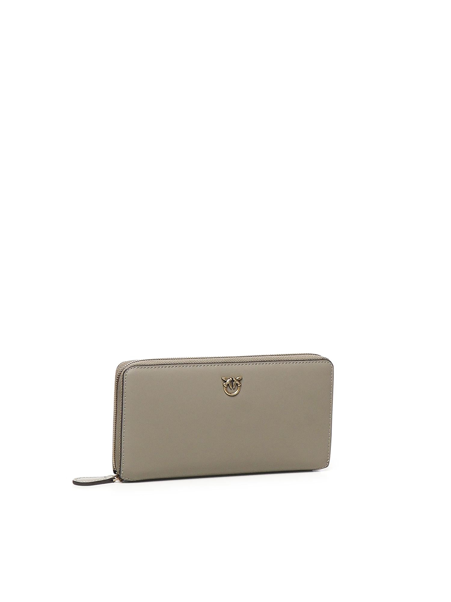 Portafoglio zip-around in pelle 100250 A0F1I68Q PINKO 