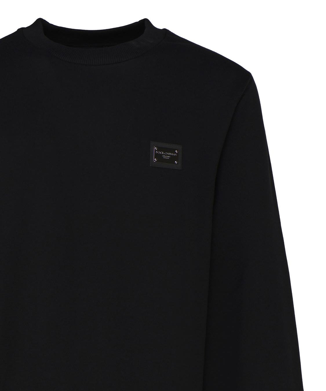 Felpa jersey con placca logata G9ABJT G7F2GN0000 DOLCE & GABBANA 