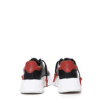Sneakers Nemesis in pelle con lacci cerati NEMESIS2 NAPPA/CROCKBLACK/RED GIULIANO GALIANO 