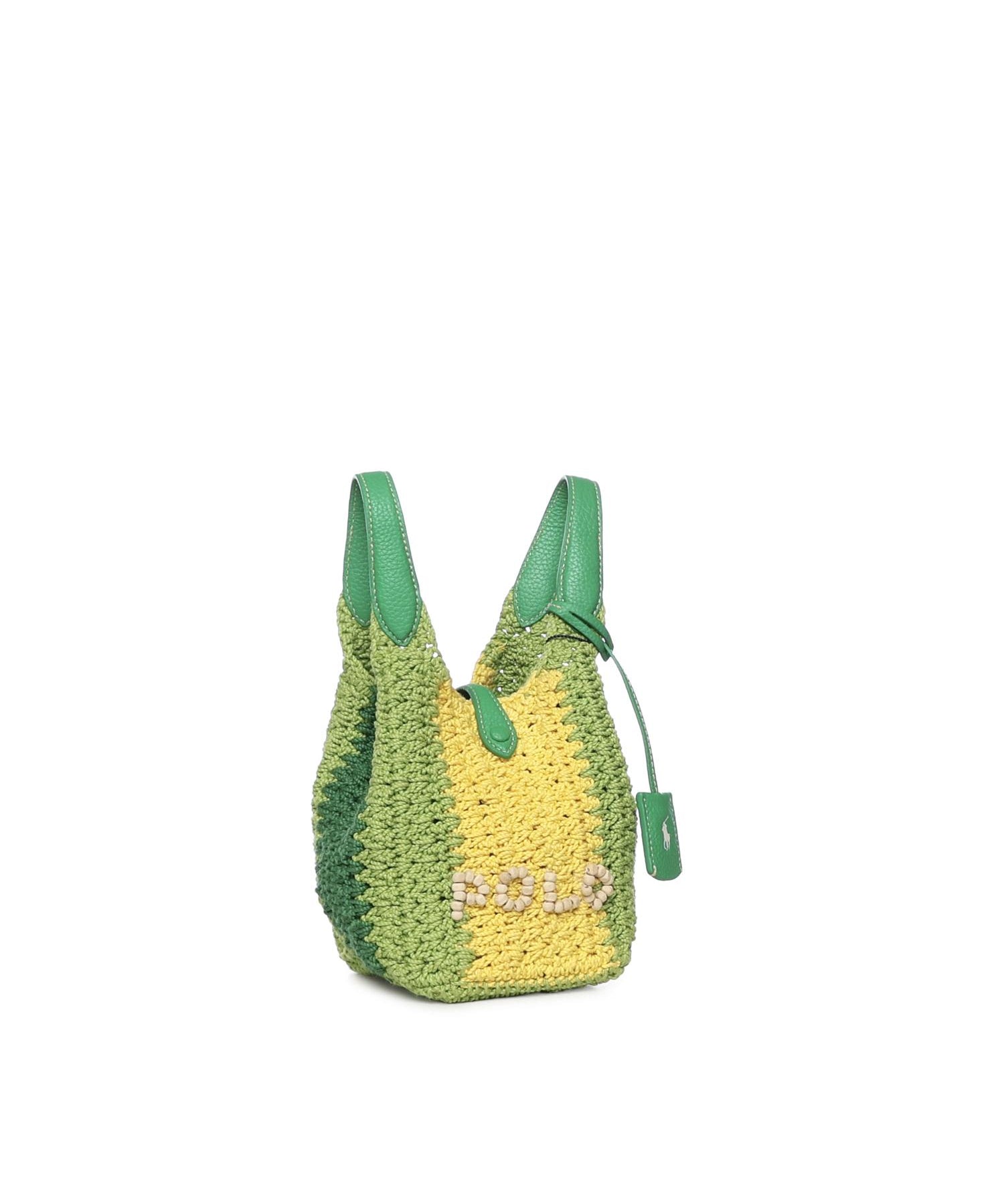 Borsa tote Polo Play piccola all'uncinetto 428P01444 002 POLO RALPH LAUREN 