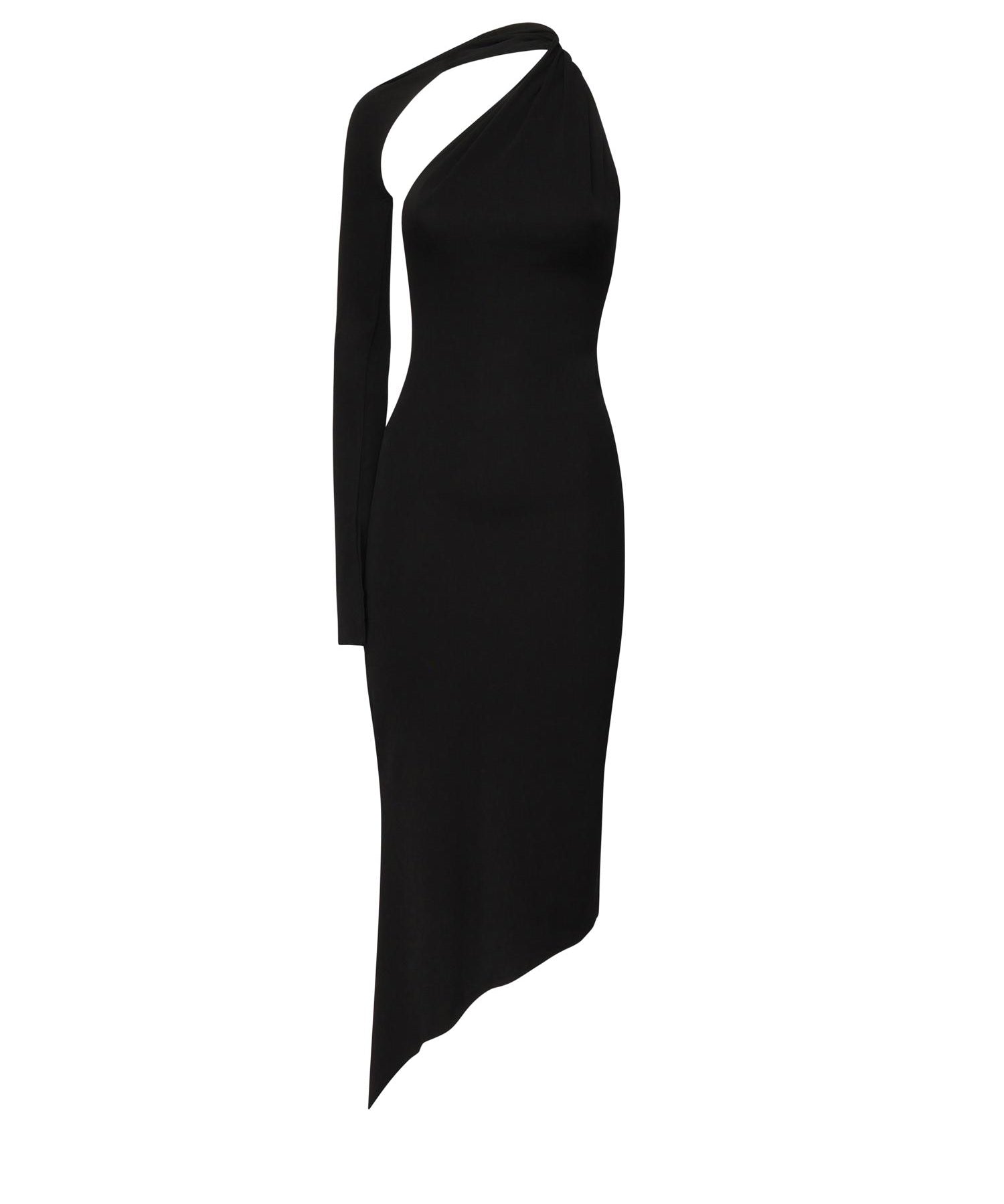 Abito monospalla in crepe di jersey 424JR0523JS0145 9999 COURREGES 