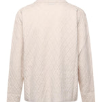 Polo a rombi in maglia KN007 BEI BONSAI 