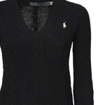Maglia a trecce con scollo a V 211971866 005 POLO RALPH LAUREN 