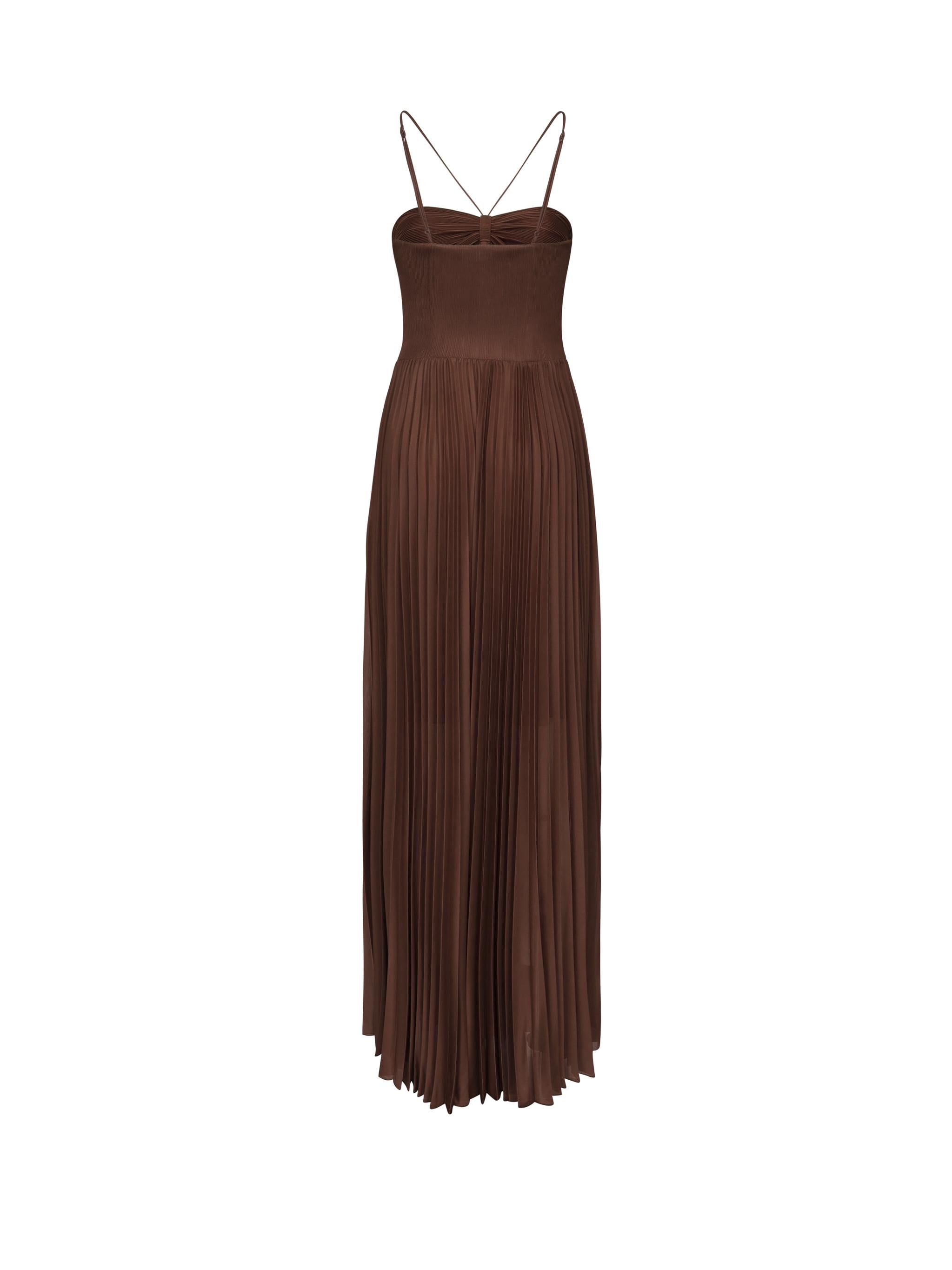 Abito bustier in jersey plissè 104994 A2DML98 PINKO 