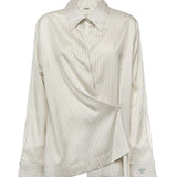 Camicia in seta a righe FS8287 AYNPF1T6E FENDI 