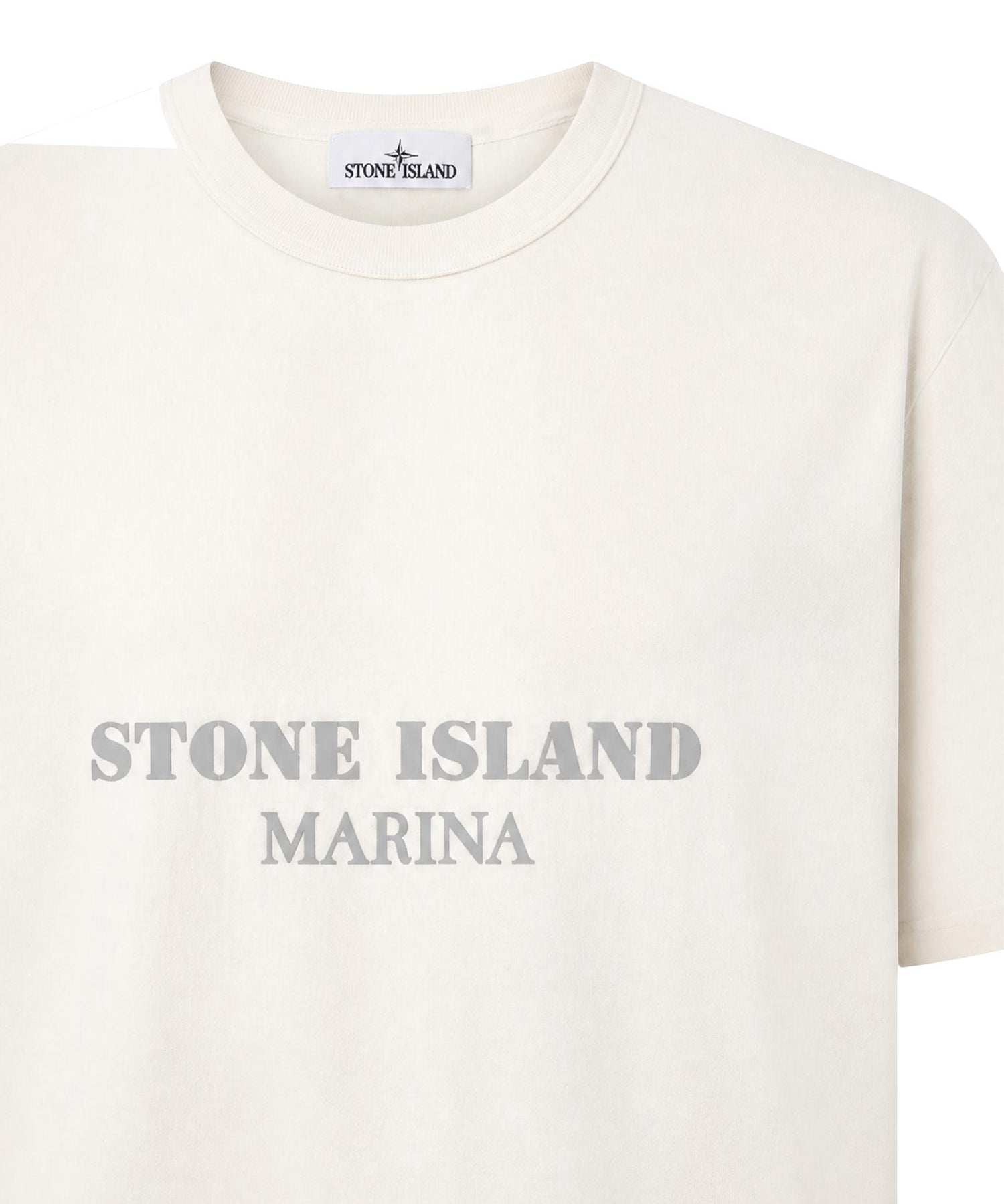 T-shirt con stampa Stone Island Marina in cotone L1S152100017 S0X16V0093 STONE ISLAND 
