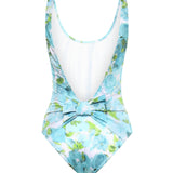 Costume da bagno intero con stampa fiori acquatici CH26UMB23342 91J CHLOÉ 