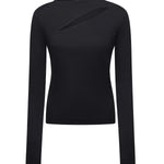 Maglia con dettaglio cut-out 106085 A308Z99 PINKO 