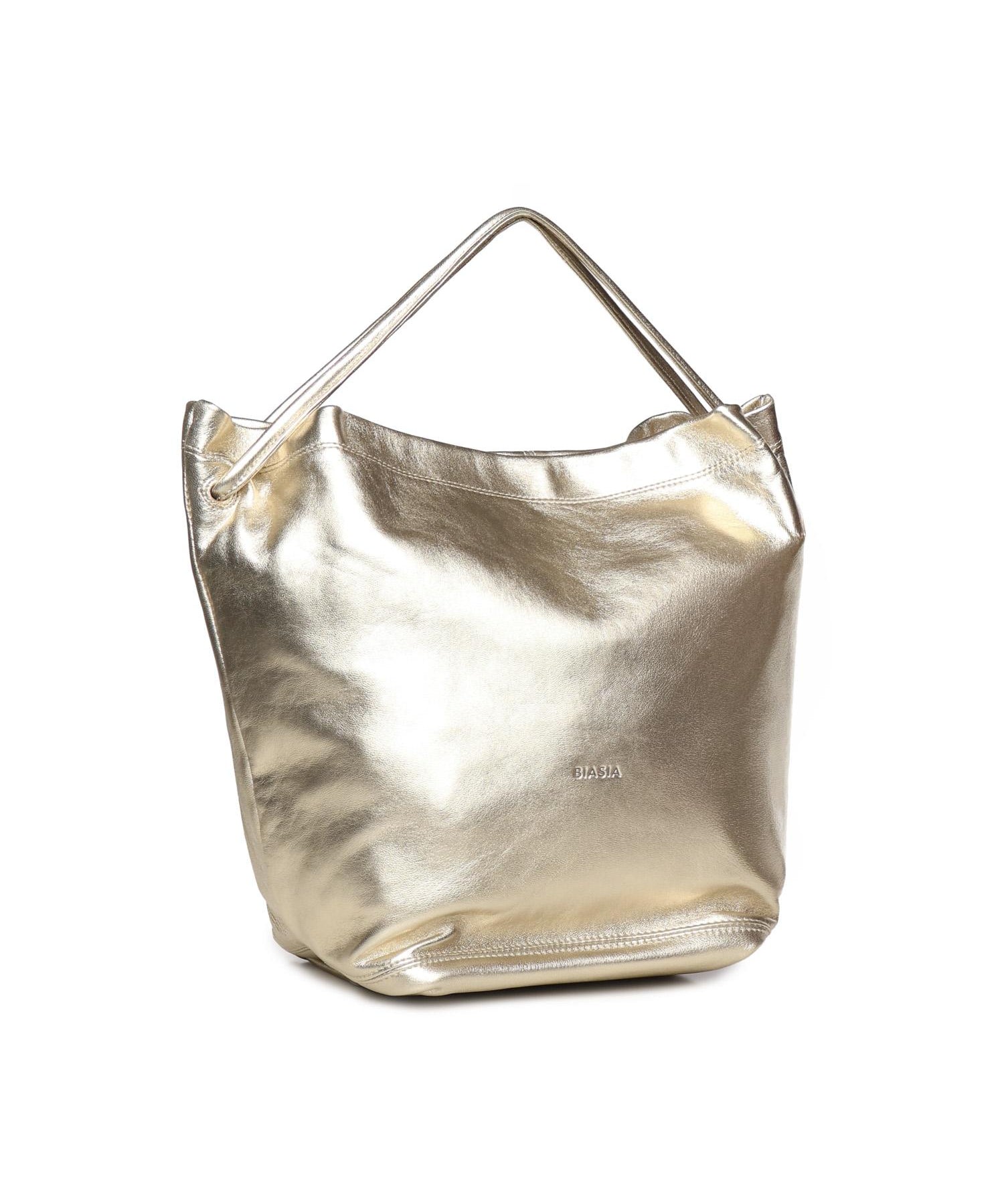 Borsa a spalla in pelle effetto metallizzato BIBP9ZI01M 019 BIASIA 