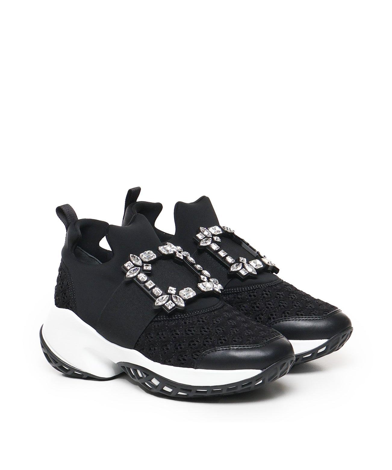 Viv' Run strass buckle sneakers RVW50624180KOT B999 ROGER VIVIER 