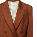Blazer over doppiopetto in vigogna 25FWNCP-0012 BROWN NINEMINUTES 
