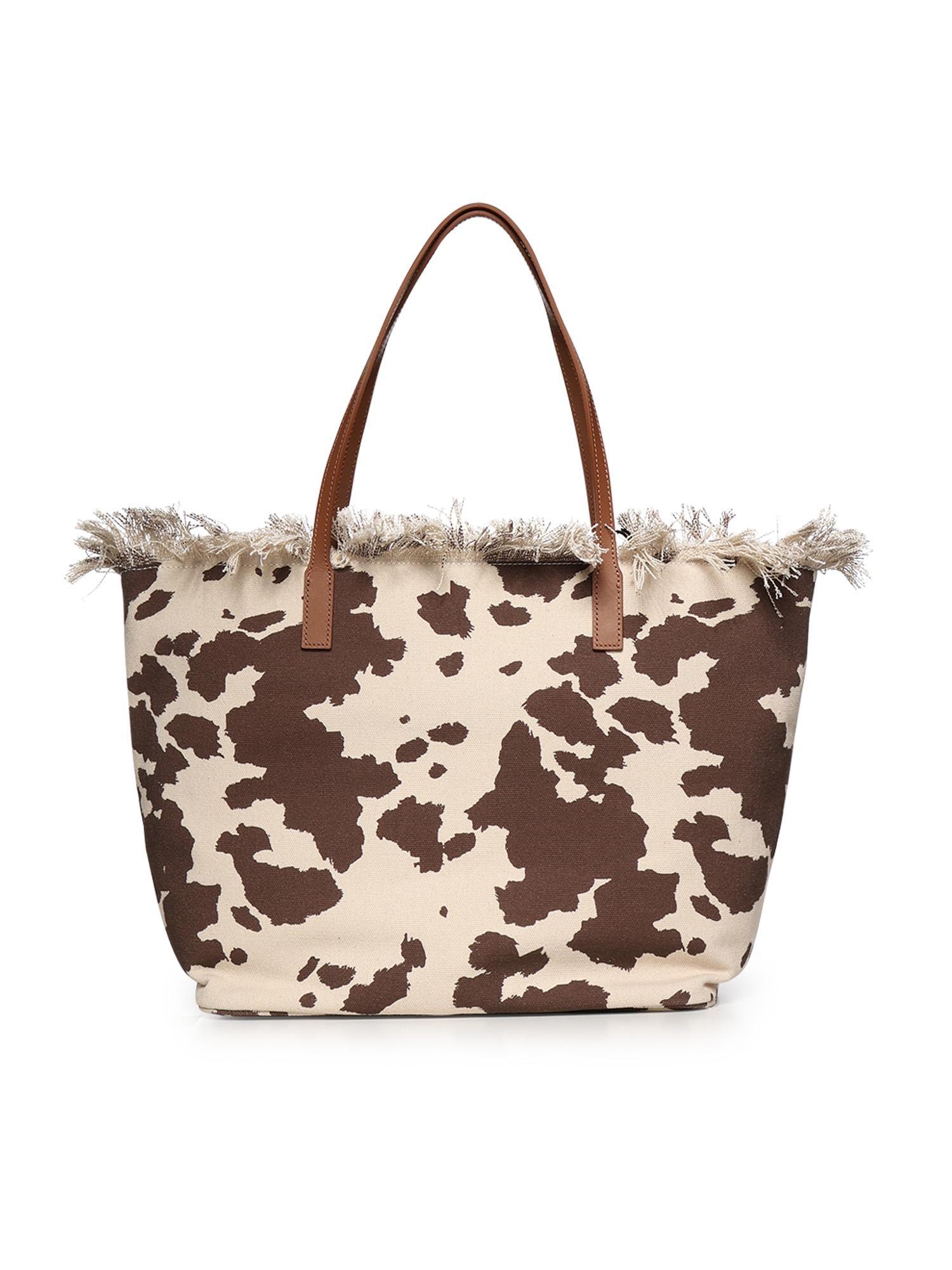 Borsa City in canvas con stampa CBF0001 01750L MC2 SAINT BARTH 