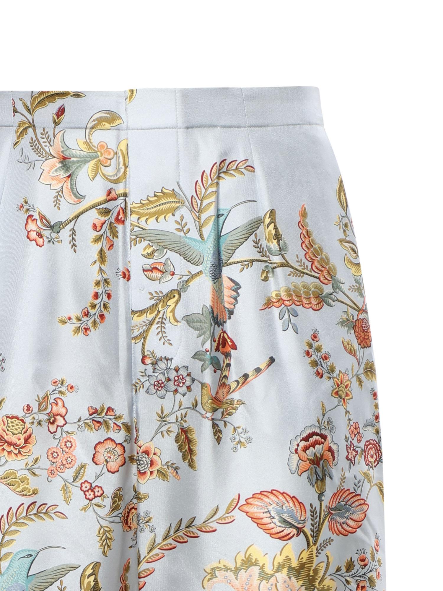 Pantaloni in seta con stampa MREA0006 99SP1M6X0880 ETRO 