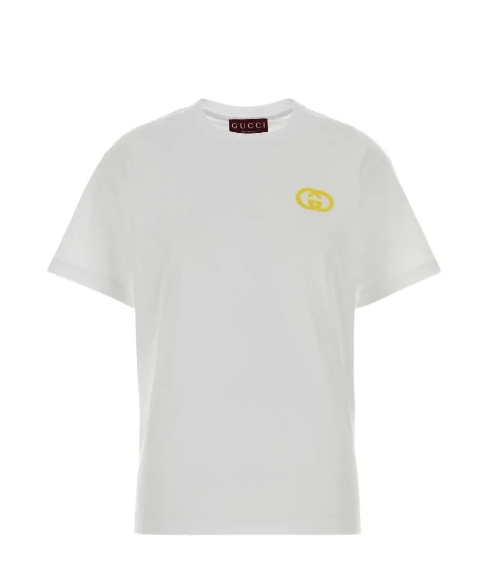 T-shirt REG T-S MEDIUM CTN JRS W/GG 9066 XS WHITE 837959 XJHQ3 9066 9066 GUCCI