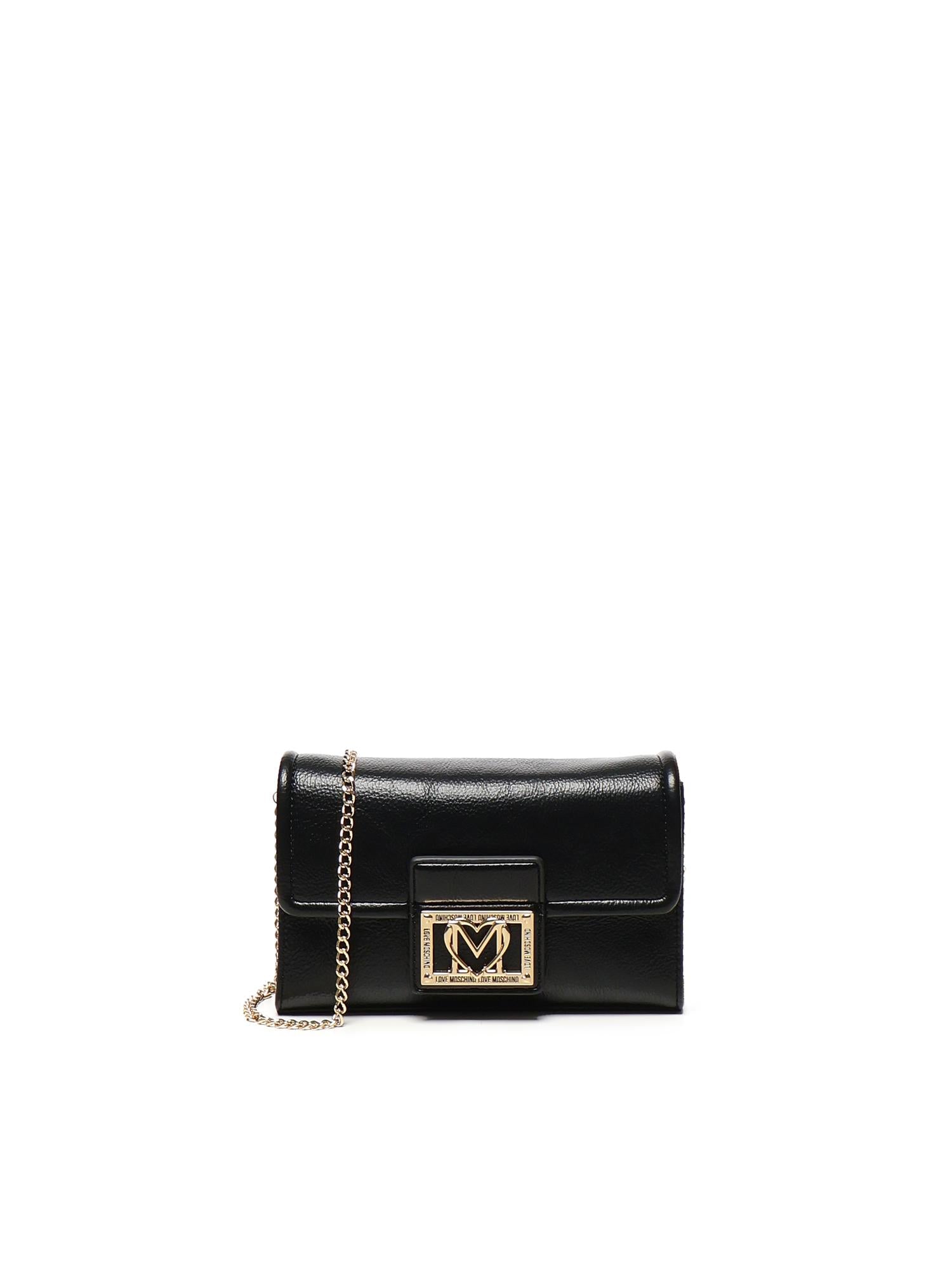 Borsa a tracolla con logo JC4093PP1NLI0 000 LOVE MOSCHINO 