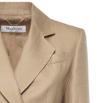 Blazer doppiopetto in natté di puro lino 2611041533600 003 MAX MARA 