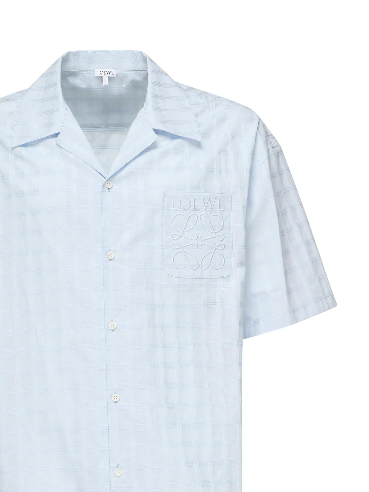 Camicia in jacquard di cotone H526Y05WEX 5140 LOEWE 