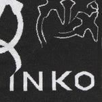 Sciarpa con logo Love Birds jacquard 105992 A2YOZZ2 PINKO 