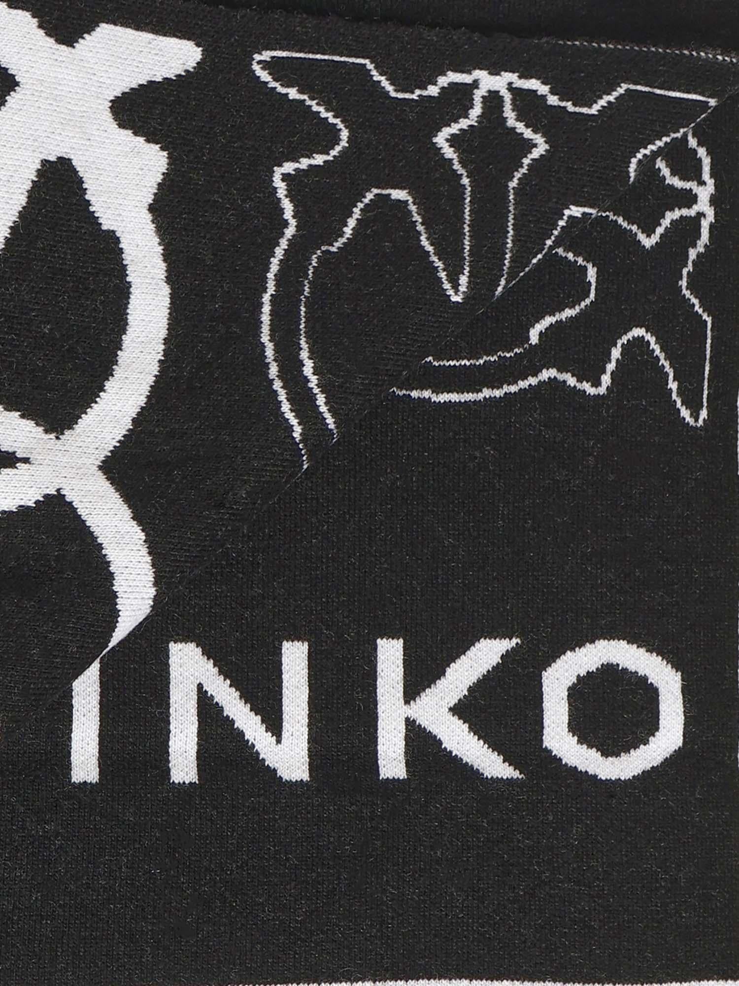 Sciarpa con logo Love Birds jacquard 105992 A2YOZZ2 PINKO 