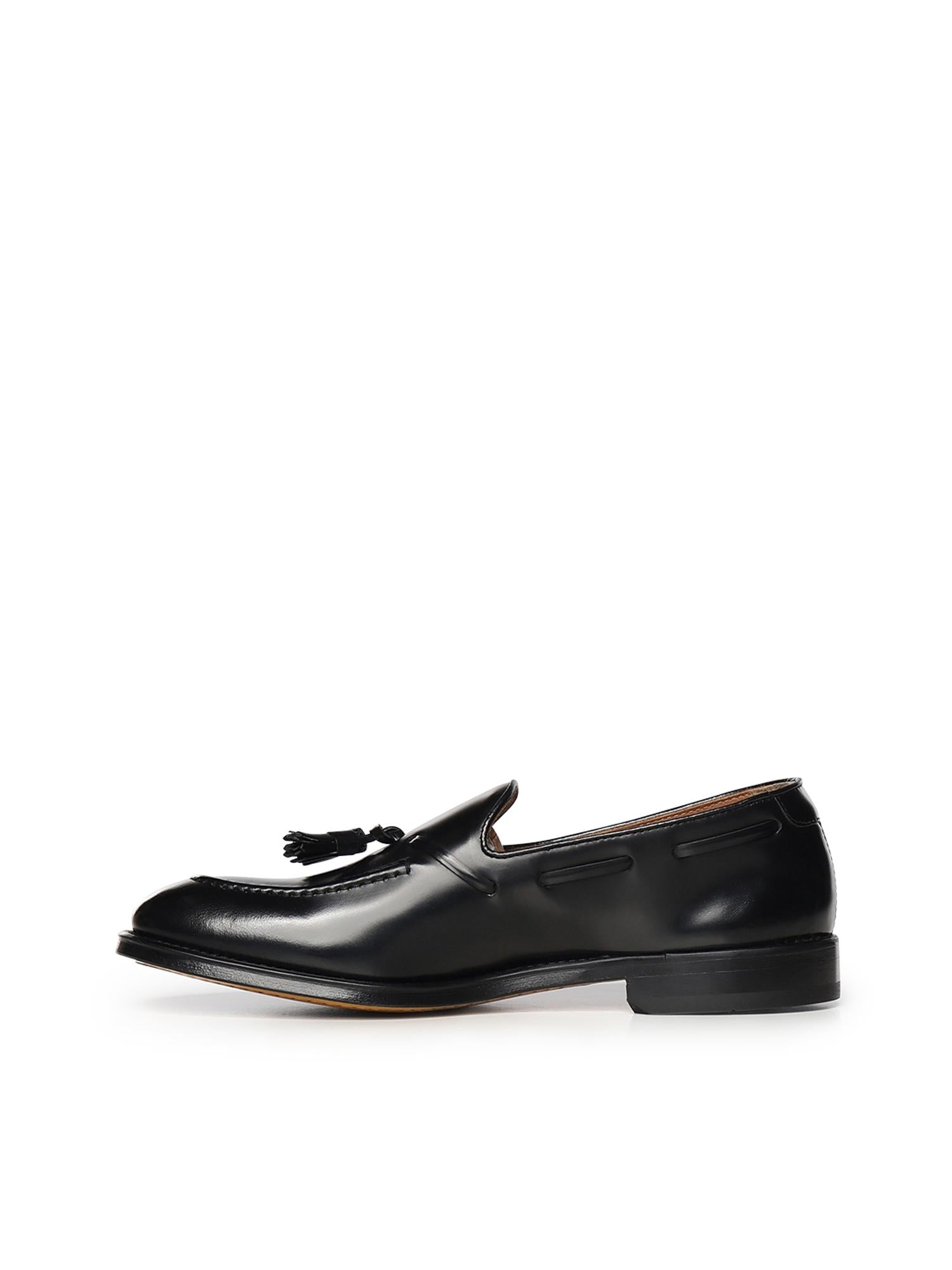 Mocassino con nappine in pelle DU3339ORVNUY007 NN00 DOUCAL'S 