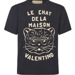T-shirt con stampa Le Chat De La Maison 7V3MG16P B329RA VALENTINO GARAVANI 