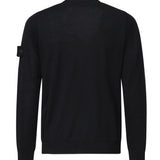 Maglione girocollo con cuciture overlock e costine K1S155100066 S00FCV0020 STONE ISLAND 