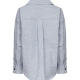 Camicia a righe in cotone e lino 819968 V5CW04028 BOTTEGA VENETA 