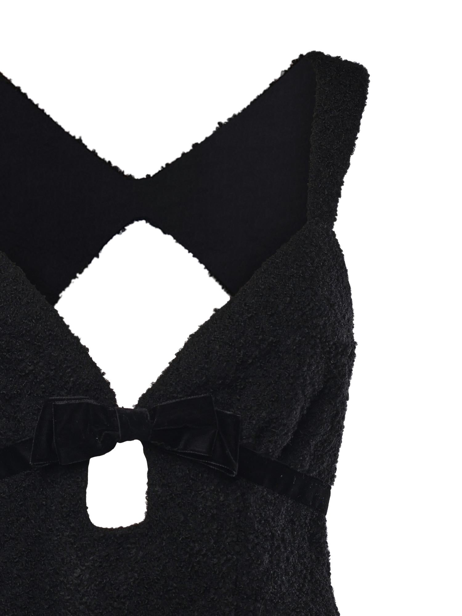 Mini abito Bonnie in bouclé CD3911 BLACK FOR LOVE & LEMONS 
