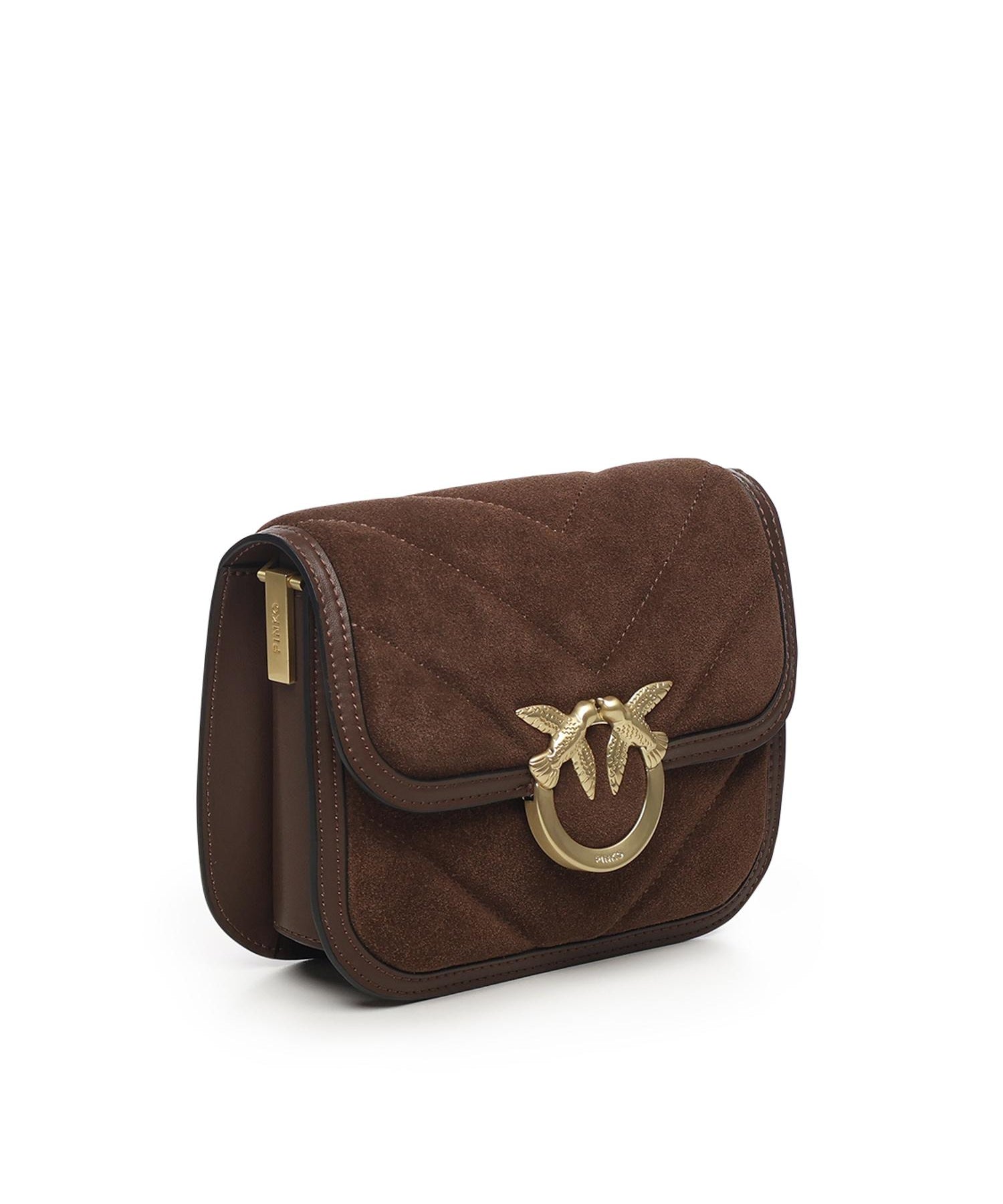 Borsa a spalla piccola Mini Love Bag Box in pelle scamosciata<BR/> 104297 A2JHL74V PINKO 