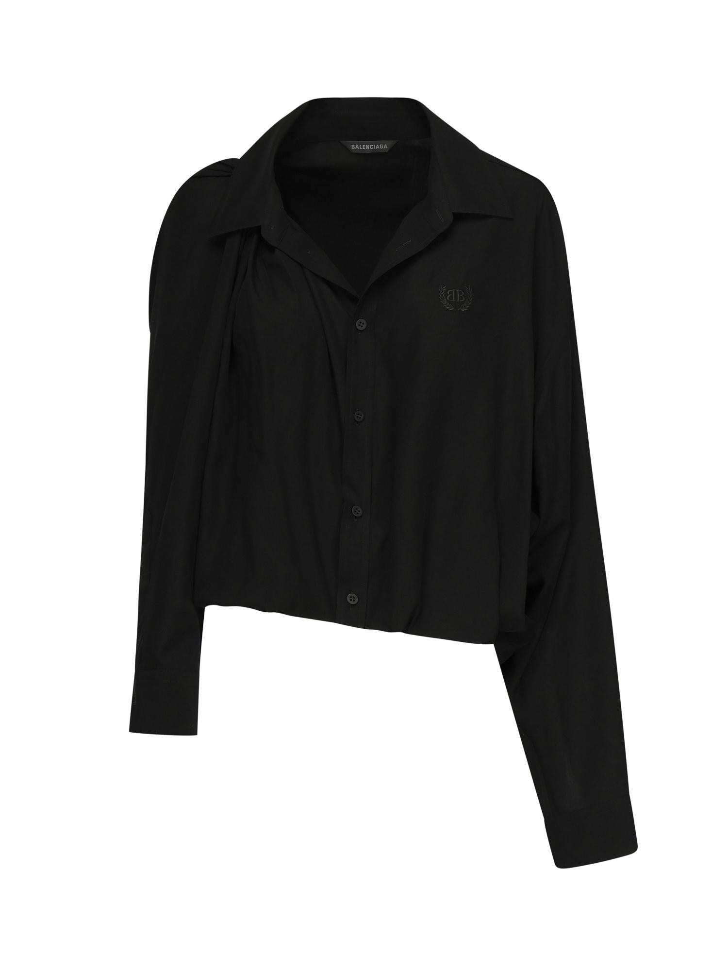 Camicia monospalla in popeline 839287 TRO371000 BALENCIAGA 