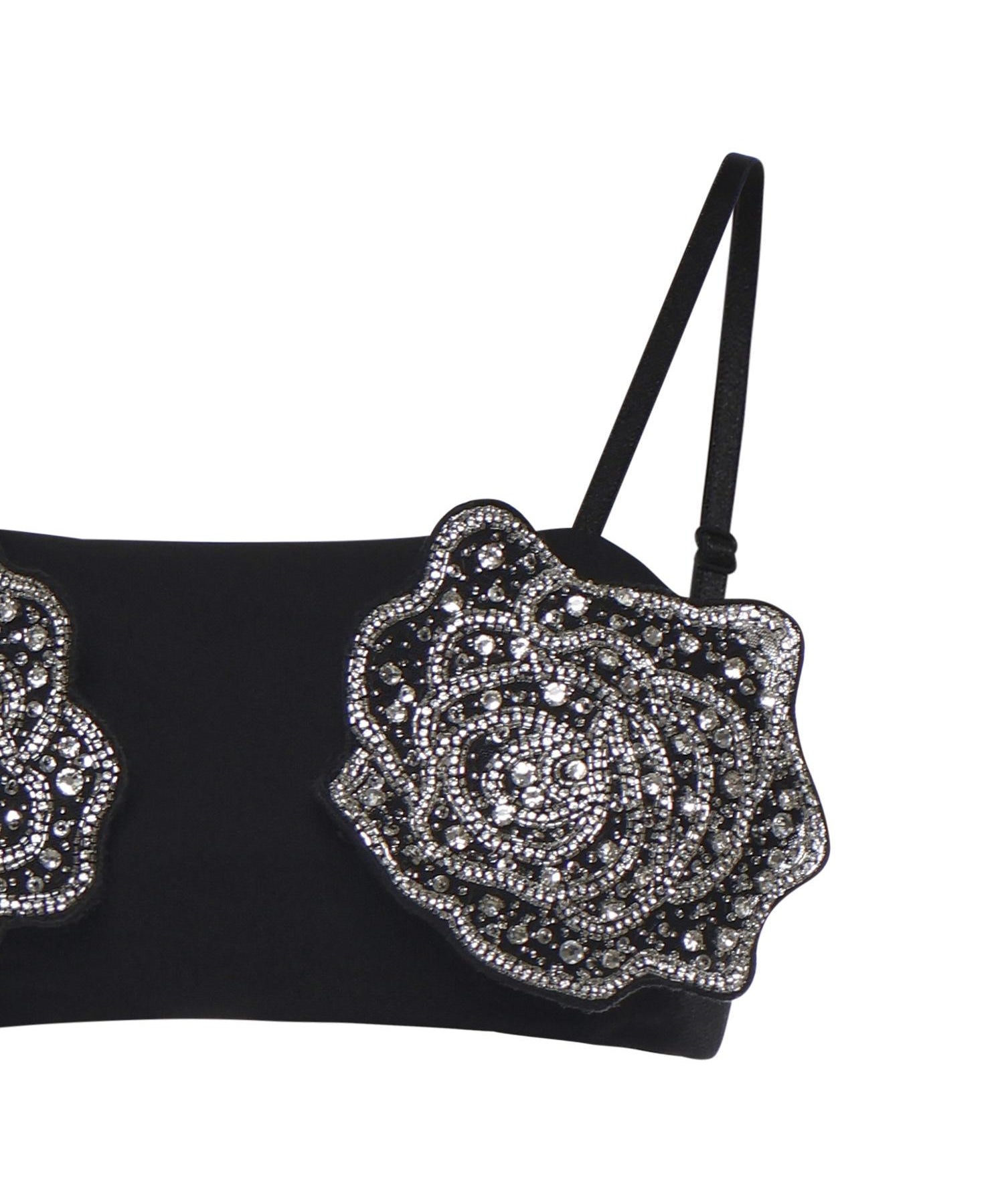 Reggiseno con rose gioiello ricamate 106622 A31PZ99 PINKO 