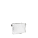 Borsa a tracolla in pelle con logo 73BP9VT03 LOLLI POPPOP SILVER V° 73 