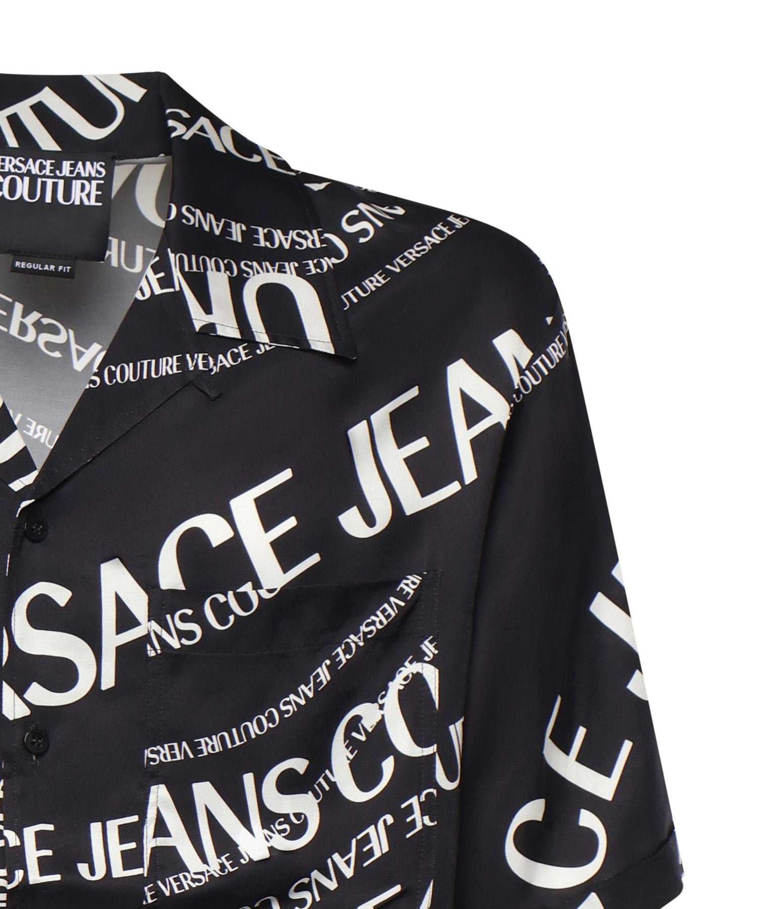 Camicia in twill di viscosa con stampa 80GAL2B0 NS772L01 VERSACE JEANS COUTURE 