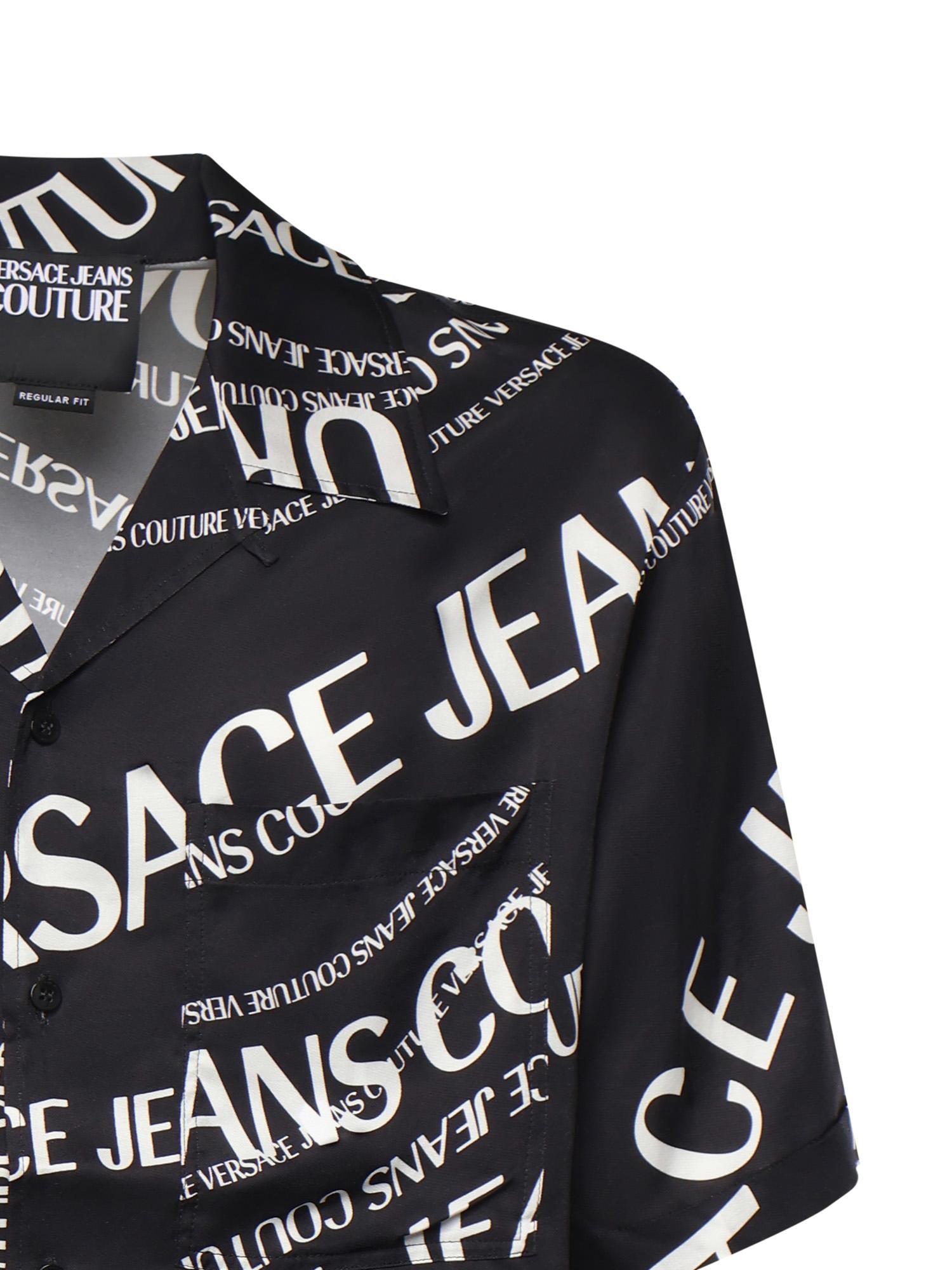 Camicia in twill di viscosa con stampa 80GAL2B0 NS772L01 VERSACE JEANS COUTURE 