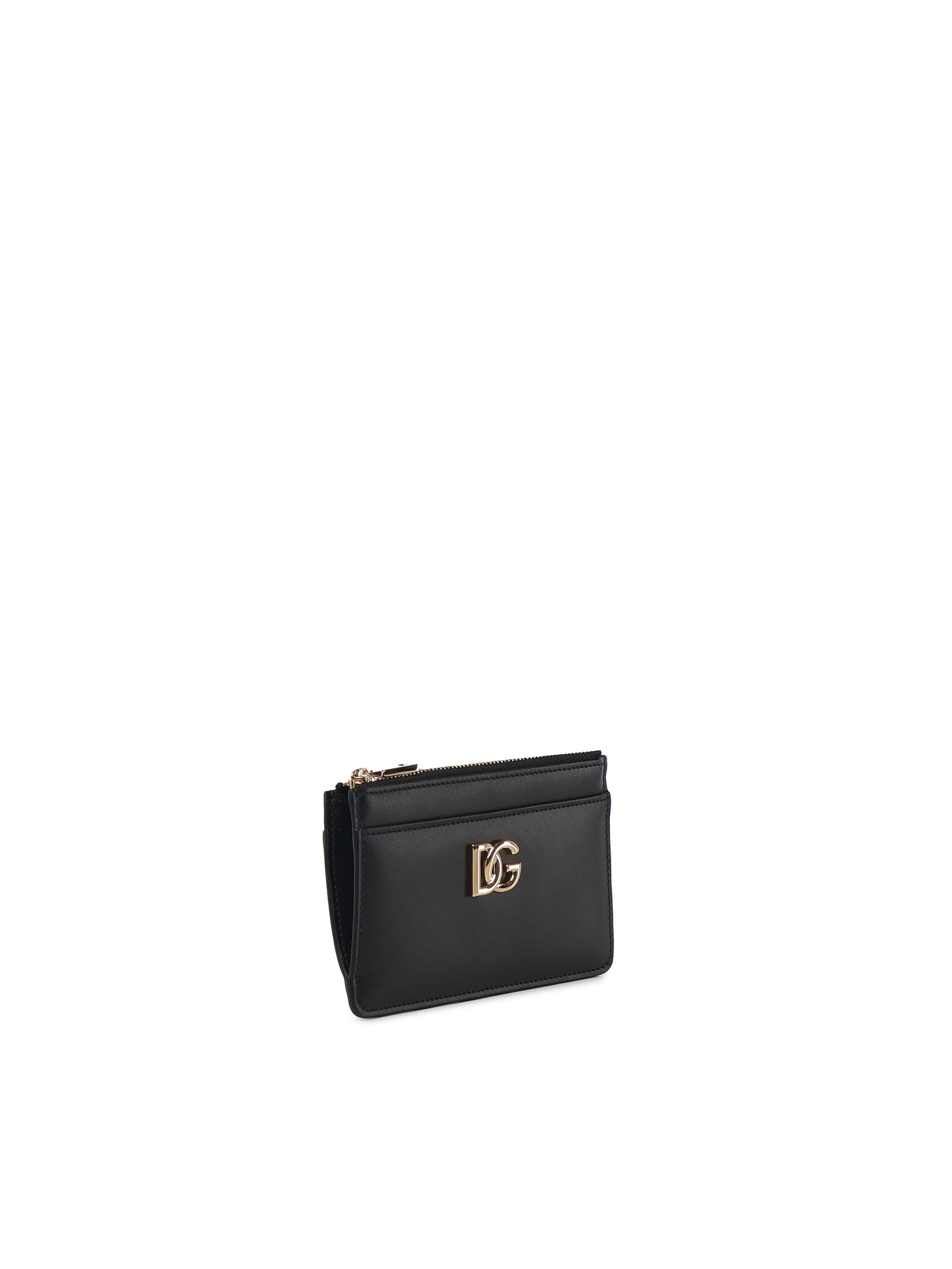 Portacarte in pelle di vitello con logo DG BI1261 AW57680999 DOLCE & GABBANA 