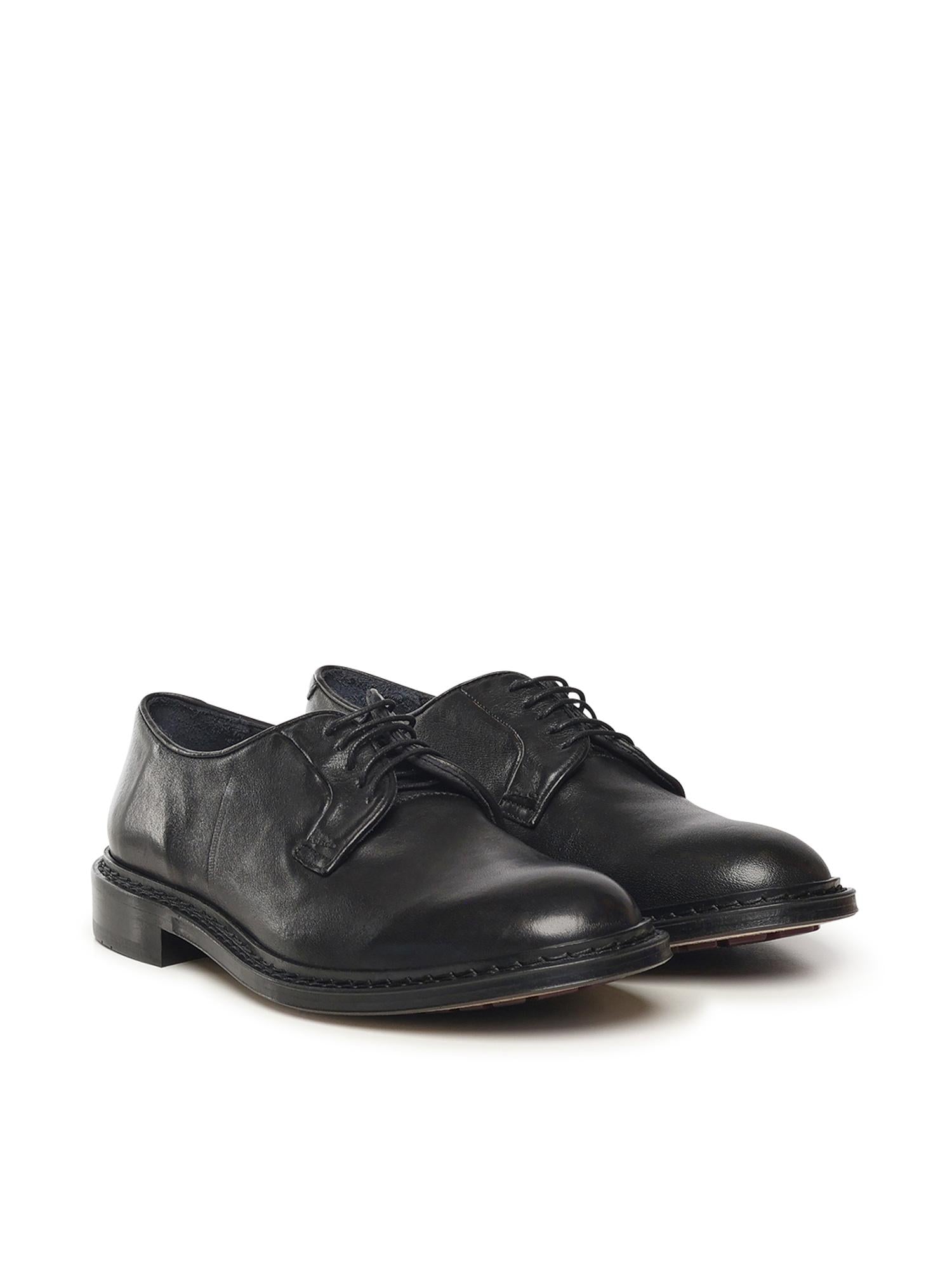 Scarpe stringate in pelle U1201 BLACK STURLINI 