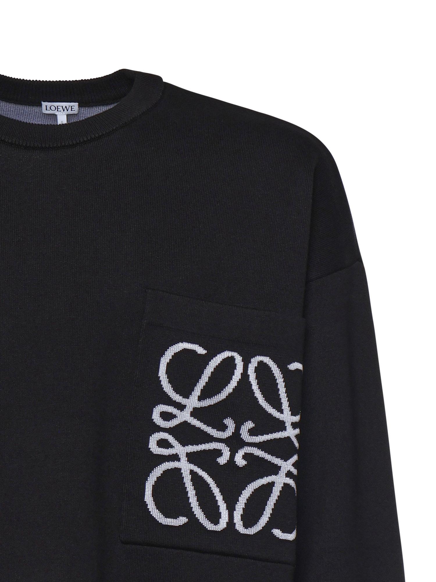 Maglia Anagram in cotone con tasca H526Y14KKI 1102 LOEWE 