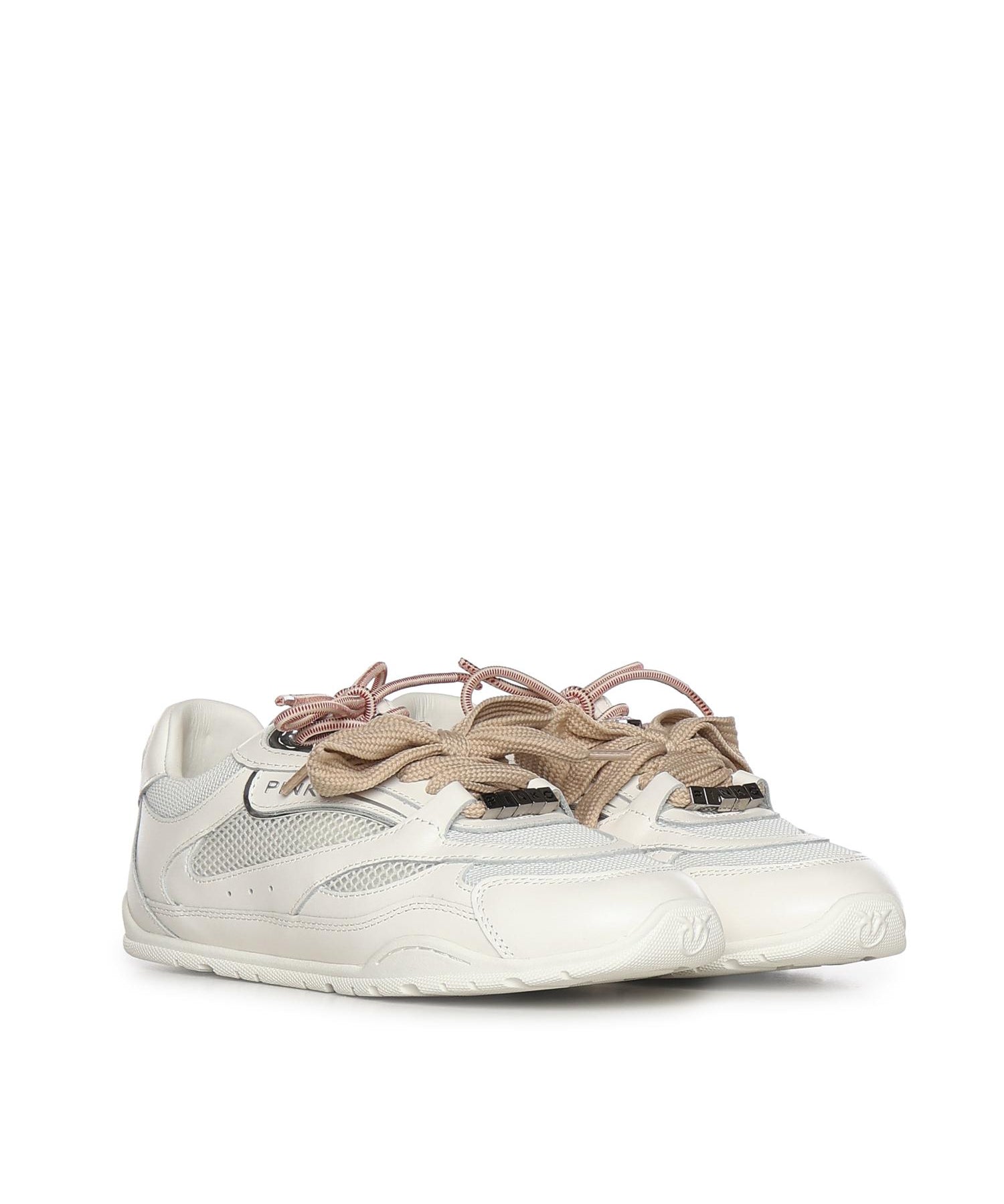 Sneakers con lacci doppi, cristallo e charm SS0185 P132Z1B PINKO 