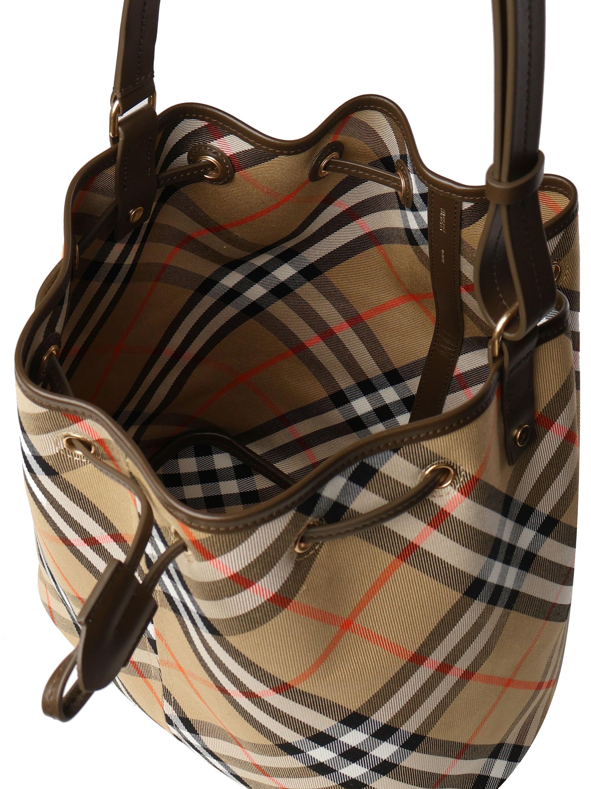 Borsa secchiello Vintage Check 8093869 B9368 BURBERRY 