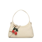 Borsa a spalla Zelda in pelle 73BS9O603 ZELDAOFF WHITE V° 73 