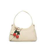 Borsa a spalla Zelda in pelle 73BS9O603 ZELDAOFF WHITE V° 73 