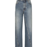 Jeans ritorti in deep stone denim AA9P1181D006B 505 ALAIA 